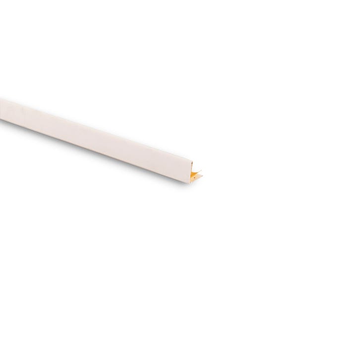 Cornière PVC blanc adhésif 10 x 10 mm L.260 cm 1
