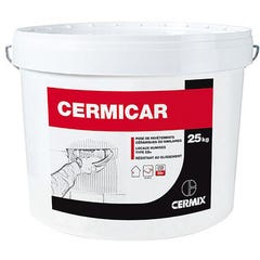 Colle carrelage en pâte D2E blanc 25 kg Cermicar - CERMIX 0