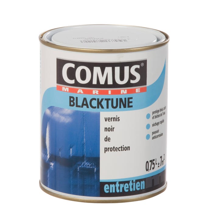 Vernis bitumeux brillant noir 2,5 L Blacktune - COMUS 0