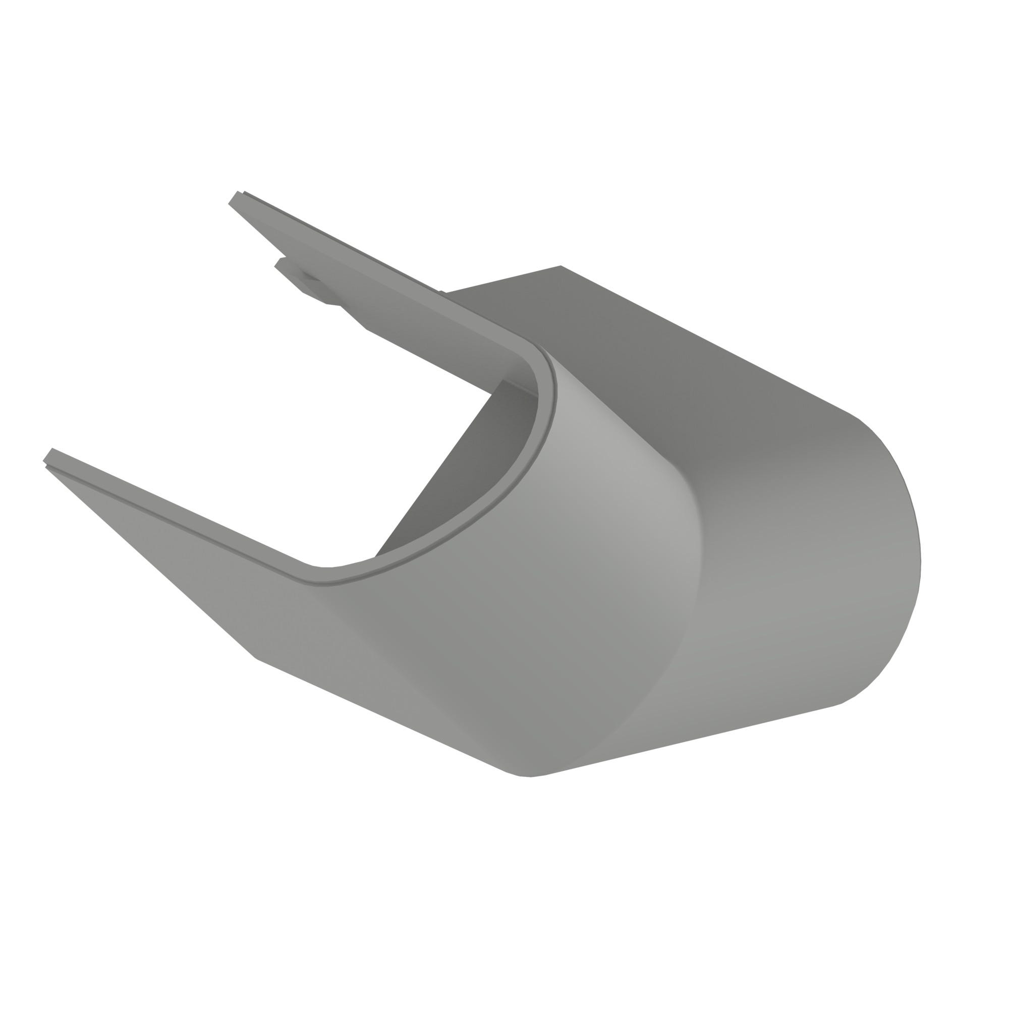 Cache pour barre d'appui coudée Onyx2 couleur gris perle - AKW 0