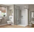 Receveur de douche extra plat ONYX 100 x 80 cm effet pierre blanc ONYX - AKW