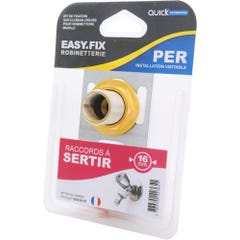 Kit de fixation robinetterie simple pour installation en PER à sertir Diam.20 mm Easy Fix 1