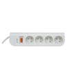 MULTIPRISE PARASURTENSEUR 4 PRISES + INTERRUPTEUR