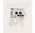 CACHE ECROU HEXA NYLON BLANC M12 X10