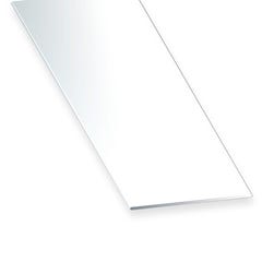 Profilé plat PVC blanc l.50 x Ep.2 mm L.260 cm