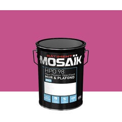 Peinture intérieure mat rose lavatère teintée en machine 4L HPO - MOSAIK 1
