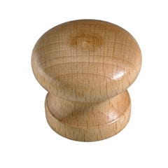 Bouton en bois de hêtre verni Diam.35 mm 0