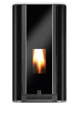 poele a granules punto ermetica 10 5 kw noir unical bricoman