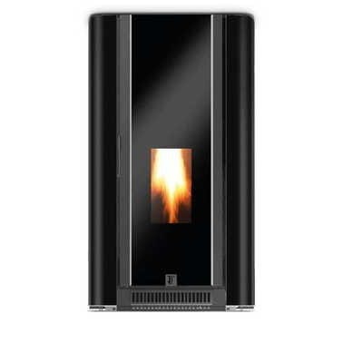 poele a granules punto ermetica 10 5 kw noir unical bricoman