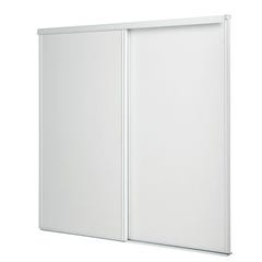 Kit portes de placard coulissantes blanches 2 vantaux 10x1500x2500mm 1