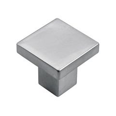 Bouton aspect aluminium 30 x 30 mm 0