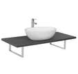 Plan de travail recoupable 120cm ardoise