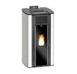 Poêle à granules blanc 7,5 kW Punto Ermetica - UNICAL