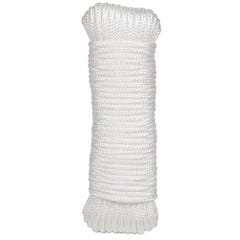 Cordeau polypropylène blanc Long.10 m Diam.4 mm 0
