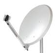 PARABOLE CLIC CLAC 65 ACIER BLANC LNB