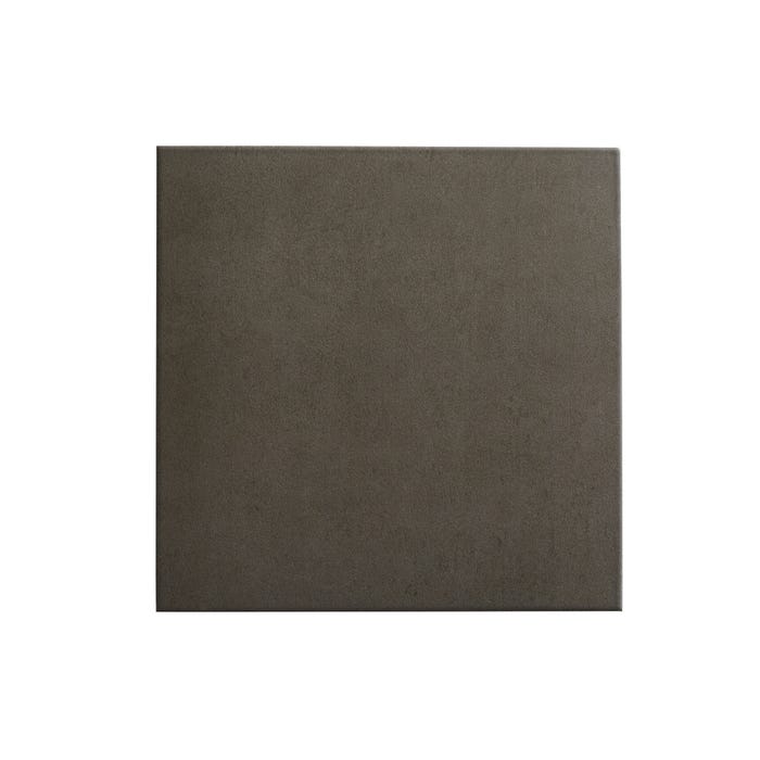 Carrelage intérieur noir uni l.22,3 x L.22,3 cm Great 0
