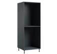 Caisson demi-colonne gris l.60 x H.153,6 x P.56 cm