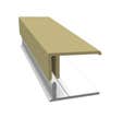 Bordure U clips cappuccino Long.3 m Fortex - FREEFOAM