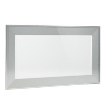 Porte réversible aluminium et verre l.45 x H.76,5 cm