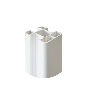 Poteau PVC blanc L.2400 x 80 x 80 mm 1