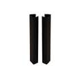 Raccords de finition noirs pour plinthe ép. 16-19 x h. 150 mm x4