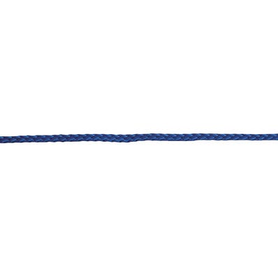 Corde tressée polypropylène bleu, résistance rupture indicative 200kg, diamètre 4mm 0