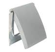 Dérouleur wc mdf métal gris argenté