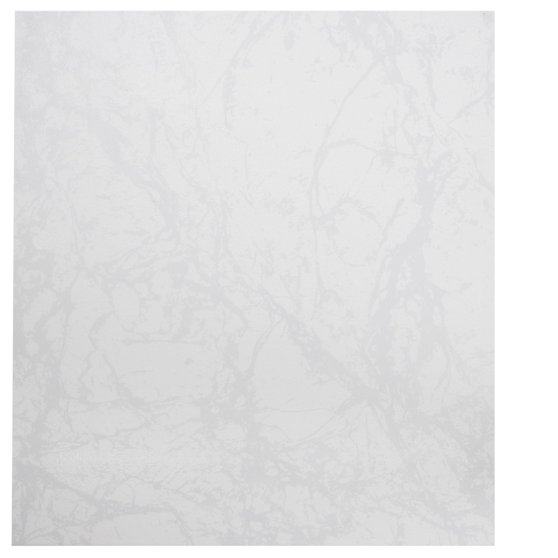 Carrelage sol intérieur effet marbre l.45x L.45cm - Ubeda Blanc 1