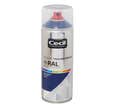 Peinture aérosol tous matériaux int/ext satin bleu saphir RAL5003 400 ml - CECIL PRO