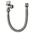 Kit wc robinet 1/4 tour + flexible mf3/8 l30cm