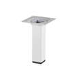 Pied de meuble carré H. 15 cm blanc