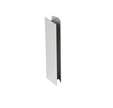 Raccords de jonction droite décor gris aluminium pour plinthe ép. 16-19 x h. 150 mm x4