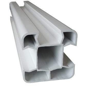 Poteau PVC blanc L.2400 x 80 x 80 mm 2