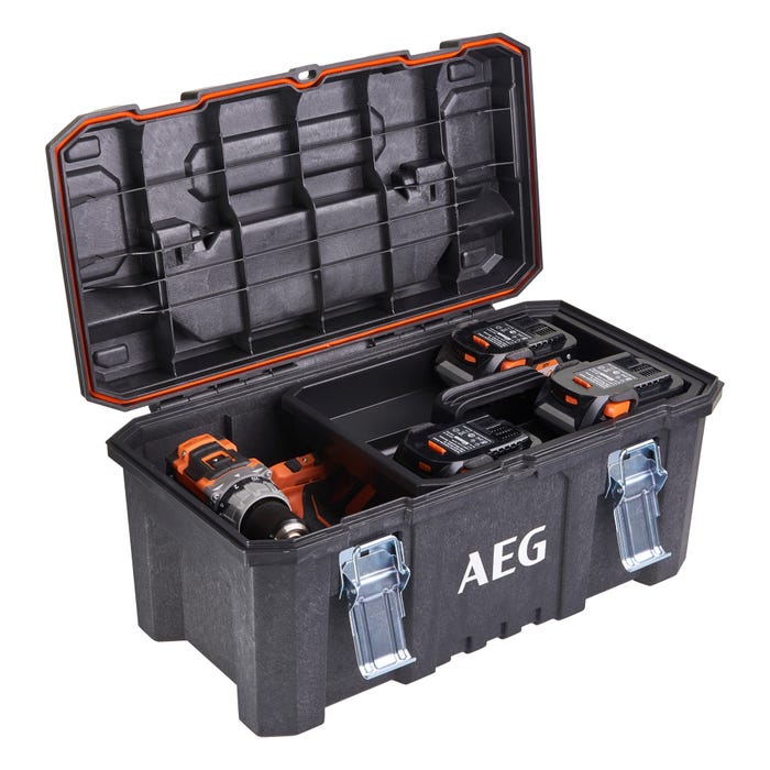 Caisse à outils AEG 53,5 x 28,8 x 25,4cm Rangement chantier AEG21TB 3