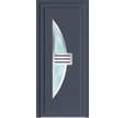 PORTE ENTREE PVC NEPTUNE GRIS H215XL90 Gauche