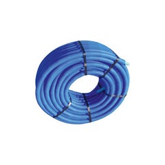Tube PER Hydrocable bleu Diam. 12mm Ep. 2mm en couronne Long. 100m  0