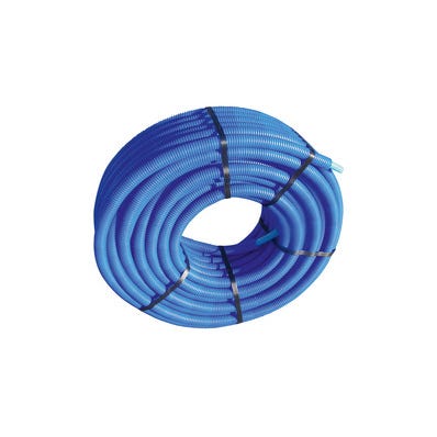 Tube PER Hydrocable bleu Diam. 12mm Ep. 2mm en couronne Long. 100m  0