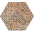 Carrelage extérieur 20 x 24 cm décor Pompeia Marron