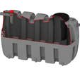 Fosse toutes eaux sebico 3000l renforce