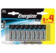 LOT 8+4 PILES AA MAX + ENERGIZER