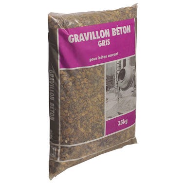 Melange beton en sales sac