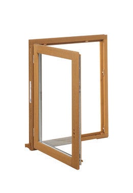 fenetre bois 1 vantail h45xl40cm gauche bricoman