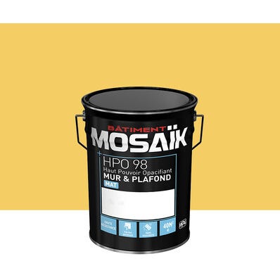 Peinture intérieure mat jaune mehoffer teintée en machine 4L HPO - MOSAIK 1