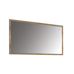 Miroir de salle de bain décor chêne miel l.140 x H.80 x Ep.2 cm Atlantis 0