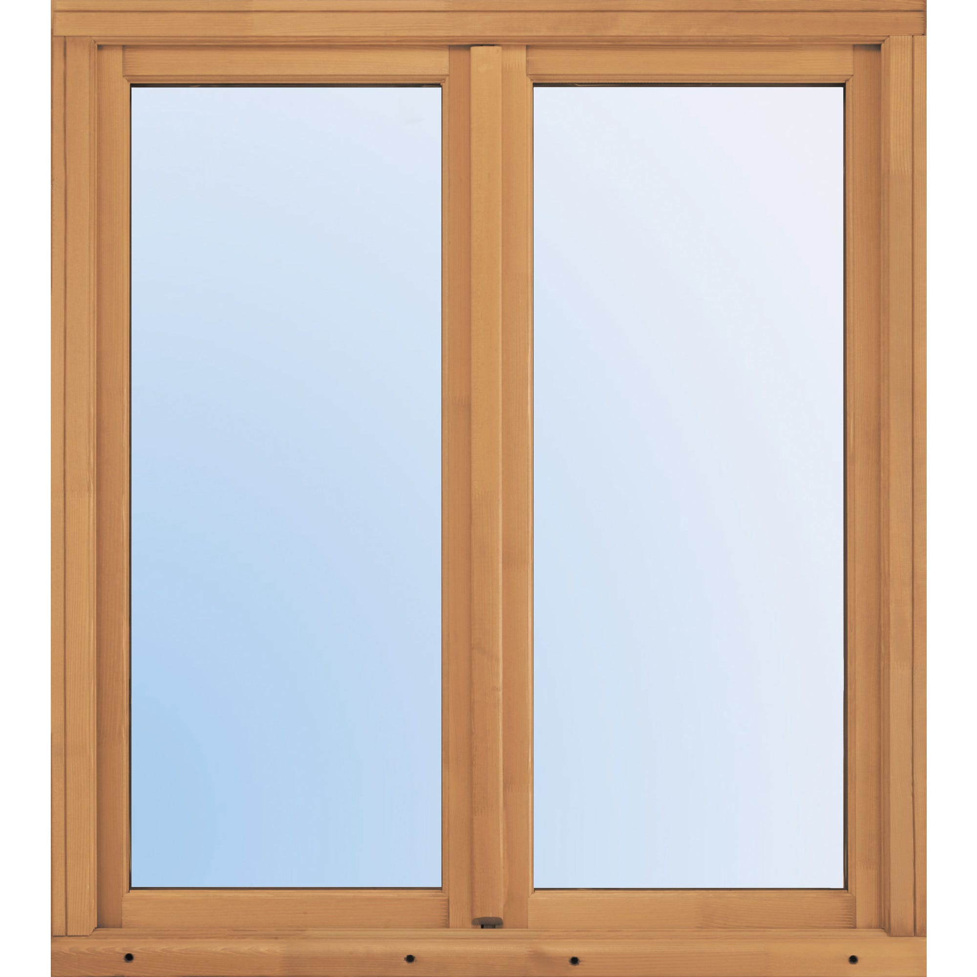 Fenêtre bois H.115 x l.100 cm ouvrant à la française 2 vantaux Pin 1