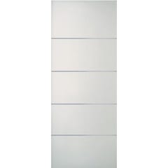 Porte seule laquée blanc H.204 x l.83 cm Griff'Inox - JELD WEN 0