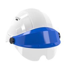 Casque de chantier blanc visière bleu - lunette ORIZON - TALIAPLAST  0
