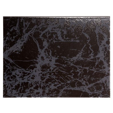 Faïence noir effet marbre l.25 x L.40 cm Ubeda 3
