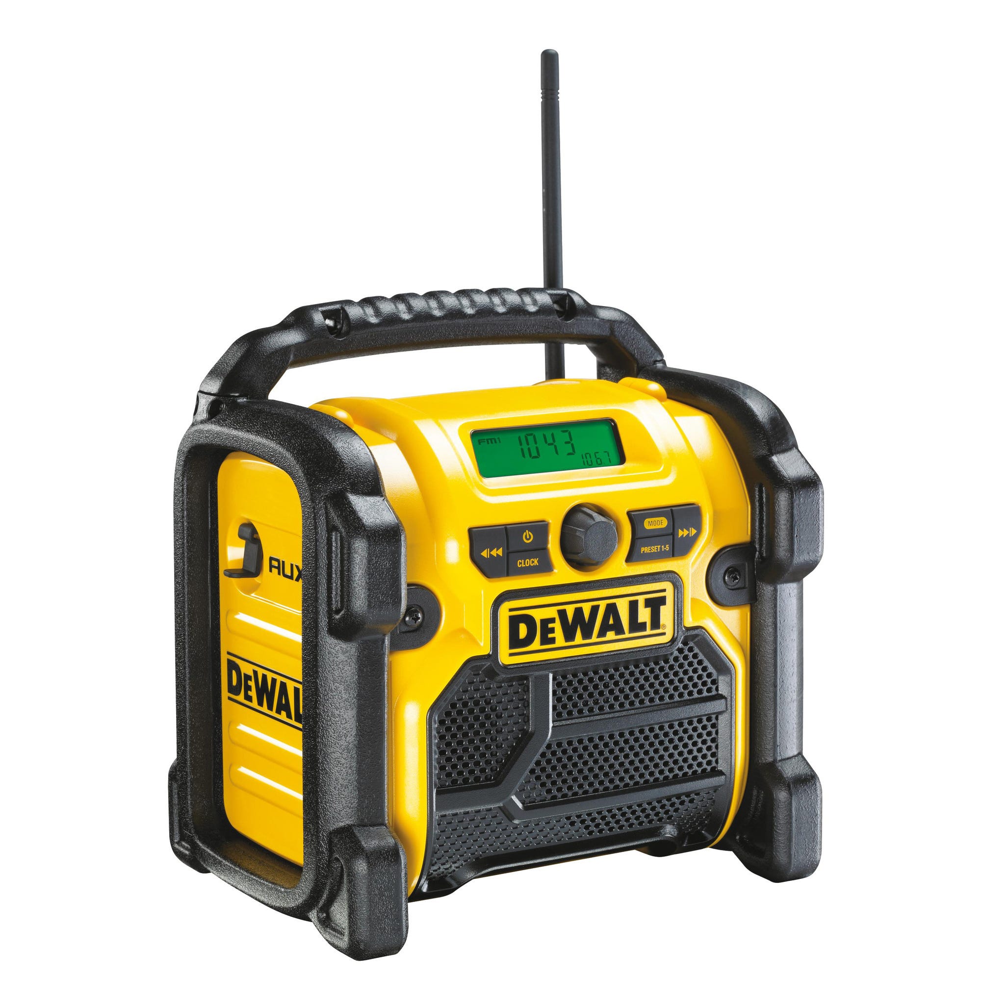 Radio compacte sur secteur ou batteries XR 12V, 14.4V et 18V Li-Ion / sans batterie ni chargeur - DCR019-QW DEWALT 0