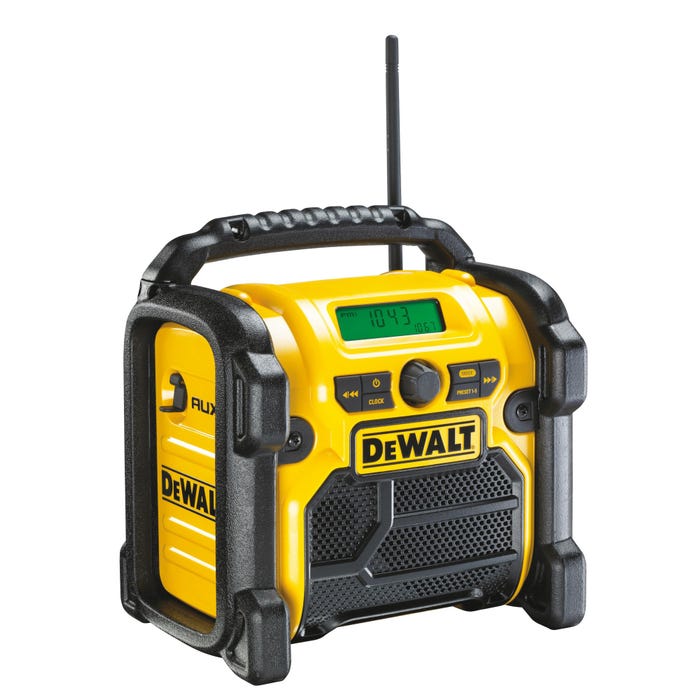 Radio compacte sur secteur ou batteries XR 12V, 14.4V et 18V Li-Ion / sans batterie ni chargeur - DCR019-QW DEWALT 0